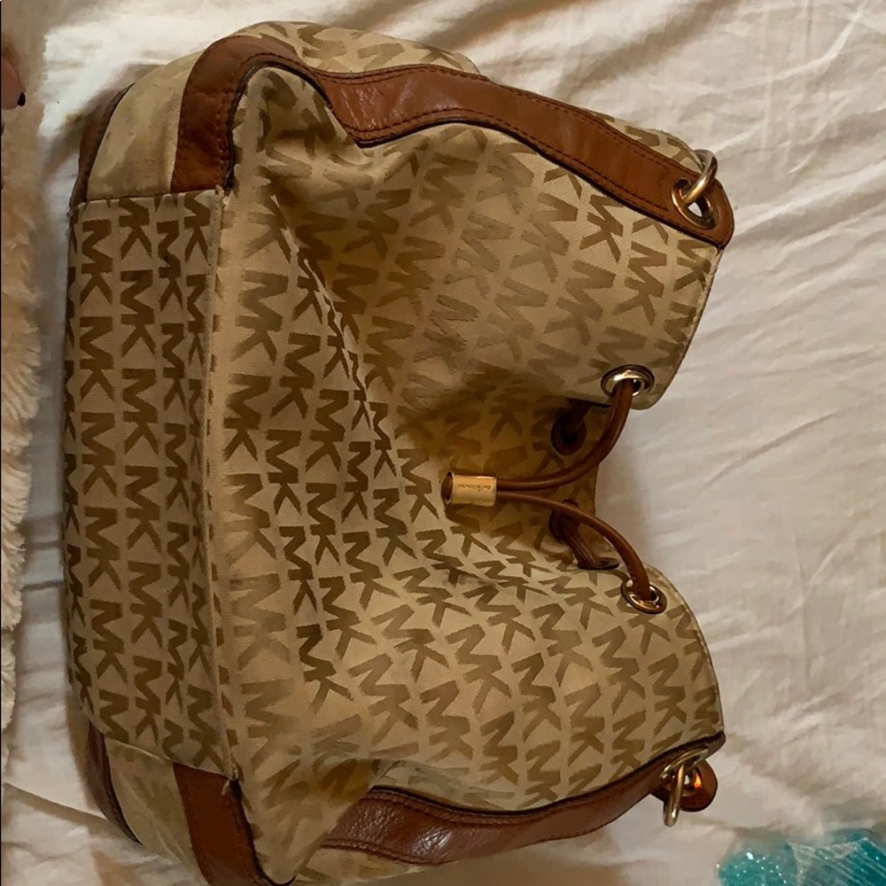 Michael kors canvas tote